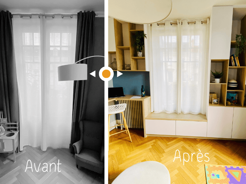 Aménagement d'un Espace Multifonctionnel à Provins (77) : Un Meuble sur-Mesure pour une Famille