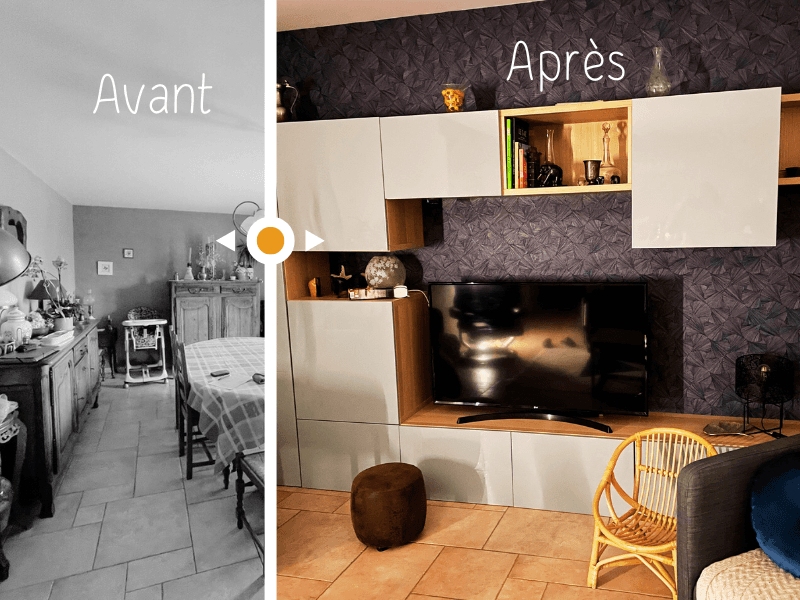 Rénovation de la Pièce de Vie à Saint-Brice (77) : Ambiance Actuelle et Chaleureuse