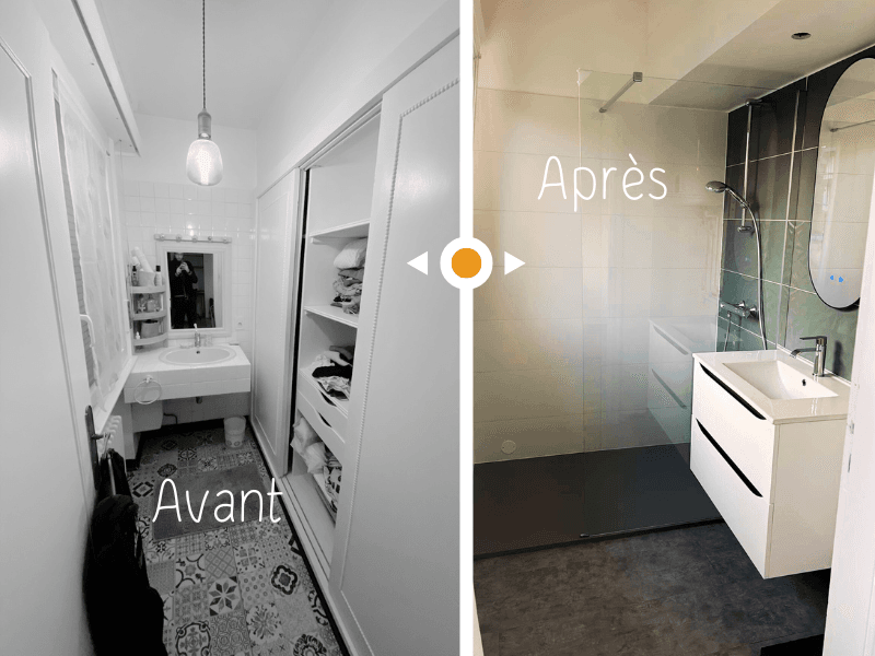 Transformation d'une Pièce Exiguë en Salle d'eau Élégante à Roubaix (59)