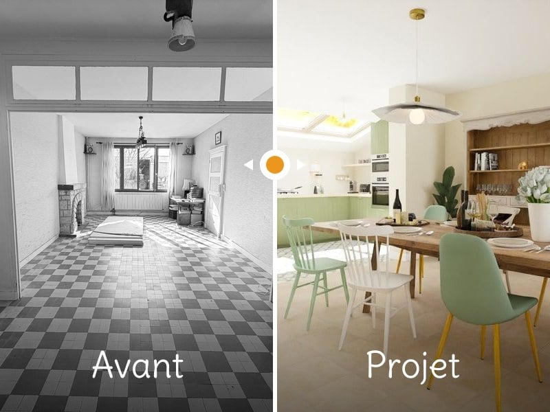 Architecture d'intérieur Rénovation d'une ferme familiale près de Sézanne (51) : le projet « Cuvée Maison » à Provins par Pauline Bruniaux Bel-Étage