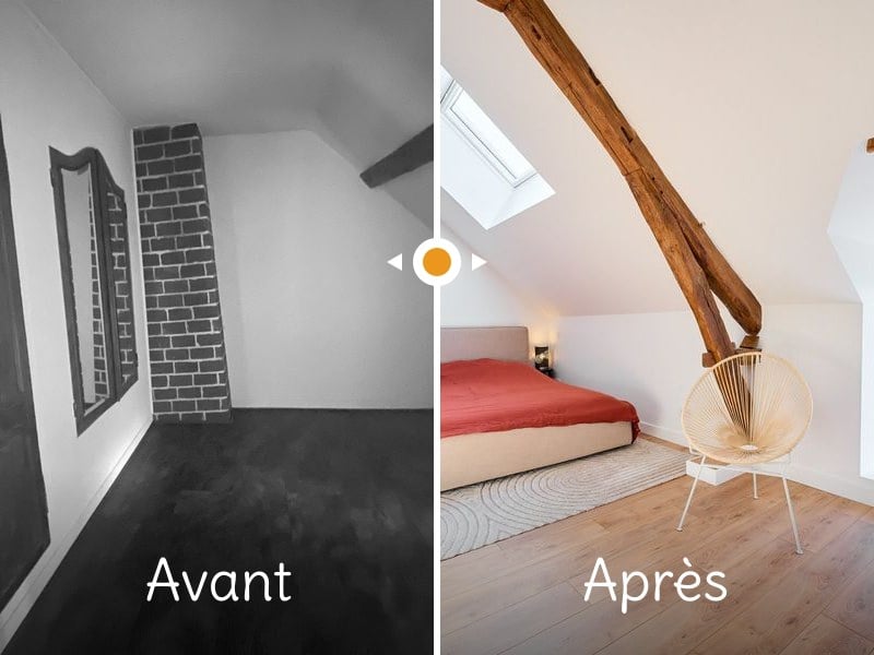 Architecture d'intérieur Réaménager un étage sous combles près de Provins (77) : le projet « Le Grenier à blé » à Provins par Pauline Bruniaux Bel-Étage