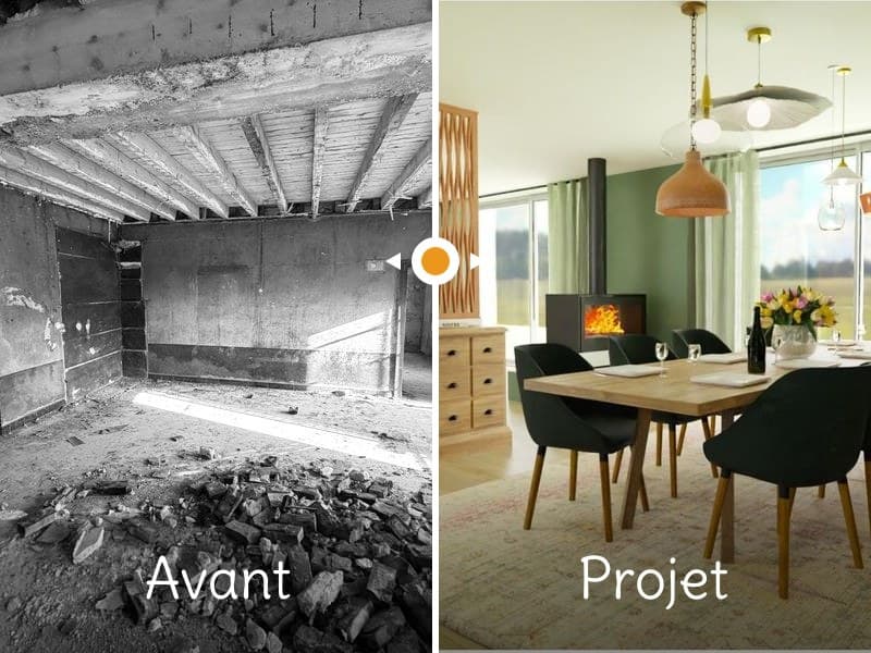 À Chalmaison, près de Provins, un ancien corps de ferme de 250 à 300 m² devient une maison familiale chaleureuse, fonctionnelle et ancrée dans l'ancien.