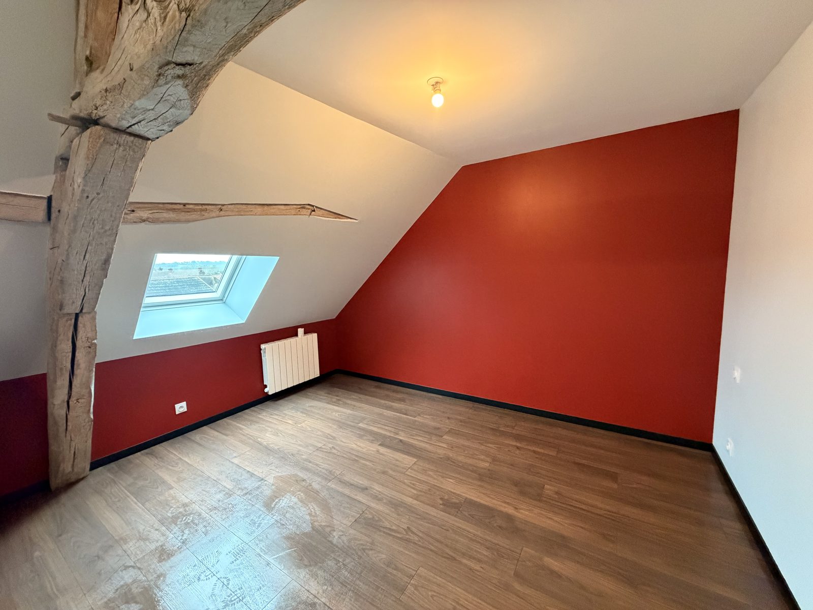 Résultat de l'aménagement des combles après suivi de chantier, près de Provins