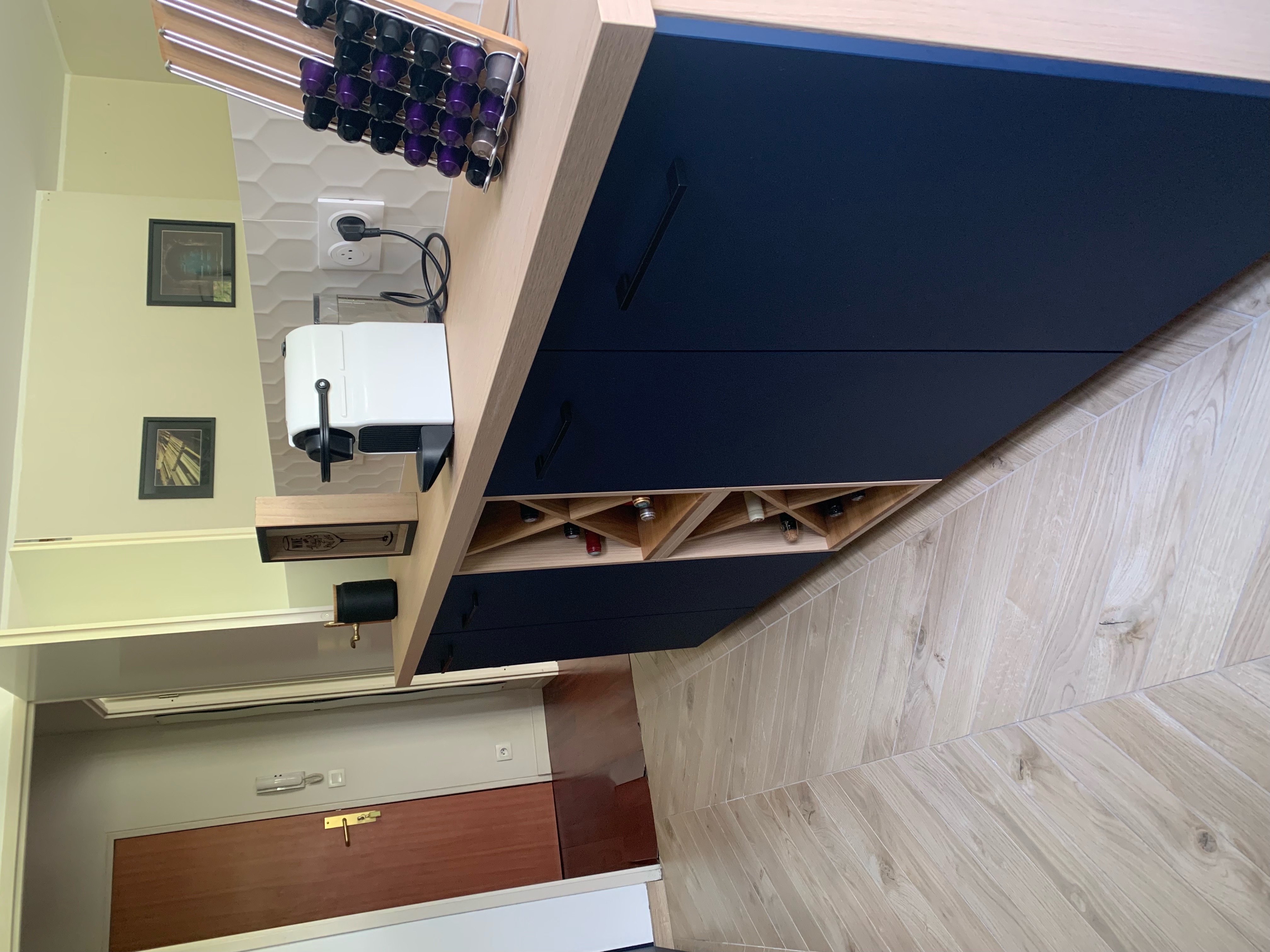 Rénovation de Cuisine Moderne à Morsang-sur-Orge (91) - projet réalisé côté salon