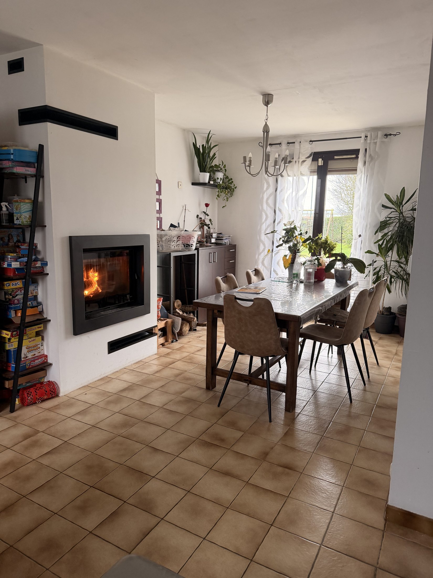 Rénovation d'une maison familiale à Maison Rouge près de Provins - salle à manger avant travaux