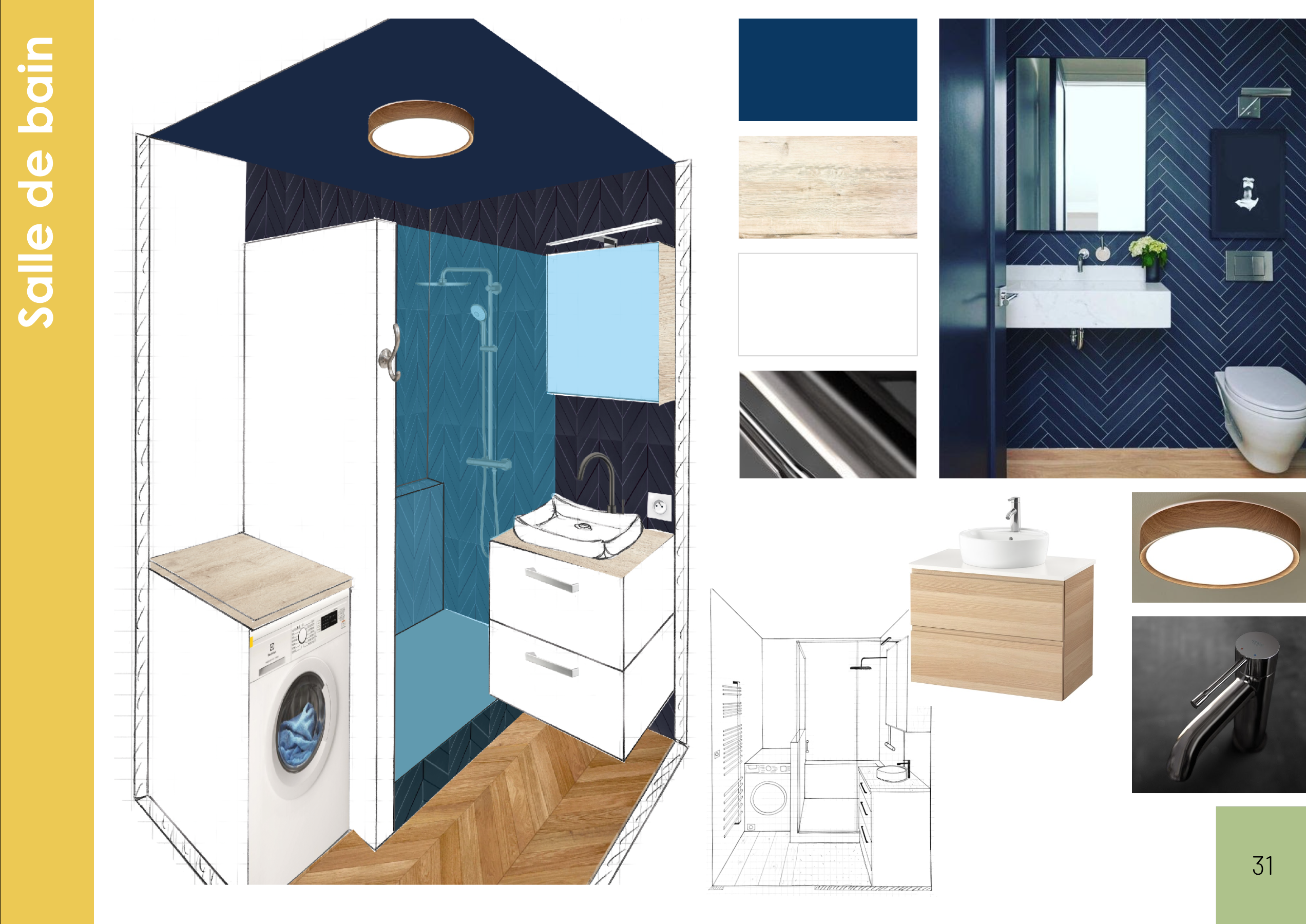 Rénovation d'une SDB à Morsang Sur Orge (91) - planche ambiance 3D